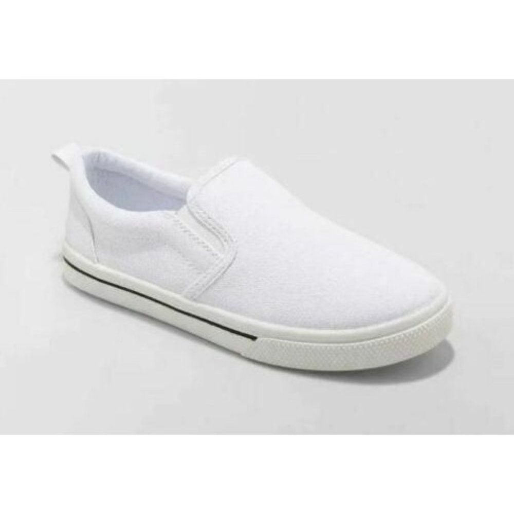 Kids' Jaime Twin Gore Slip-On Apparel Sneakers White - Cat & Jack